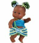 poupee mini b�b� m�tis tenue bleue